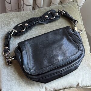 Banana Republic Black Leather Shoulder Bag